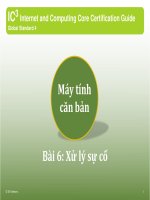 Bài giảng Máy tính căn bản – Bài 6: Xử lý sự cố