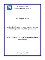 luận văn thạc sĩ quản lý nhà nước về giảm nghèo trên địa bàn huyện hiệp ðức, tỉnh quảng nam 