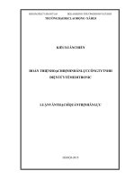 Luận văn thạc sĩ quản trị nhân lực (FULL) hoàn thiện hoạch định nhân lực công ty TNHH điện tử y tế meditronic 