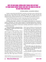 Một số khó khăn, vướng mắc trong việc xử phạt vi phạm hành chính trong lĩnh vực thi hành án dân sự và giải pháp, kiến nghị