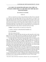 Các nhân tố ảnh hưởng đến khả năng tiếp cận tín dụng chính thức của hộ nông dân trên địa bàn tỉnh Thanh Hóa