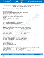 Bộ 234 câu trắc nghiệm ôn tập chương 7 môn Hóa học 12 năm học 2020-2021 Trường THPT Chuyên Hà Nam