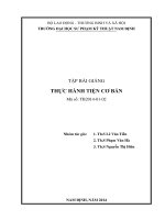 Bài giảng Thực hành tiện cơ bản - ĐH Sư Phạm Kỹ Thuật Nam Định