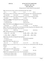 đề thi thử TN THPT 2021   môn hóa   penbook   đề số 16   file word có lời giải