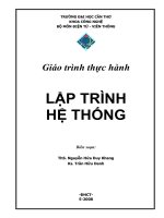 Giáo trình thực hành Lập trình hệ thống: Phần 1
