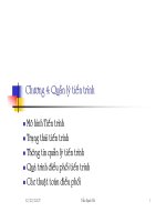 Bài giảng Hệ điều hành: Chương 4 - Phan Xuân Huy