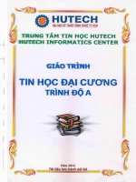 Giáo trình Tin học đại cương trình độ A - ĐH Kỹ thuật công nghệ