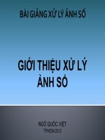 Bài giảng Xử lý ảnh số: Chương 1 - TS. Ngô Quốc Việt