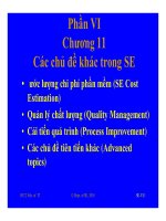 Chương 11 Các chủ đề khác trong SE