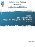 Bài giảng Quản trị quan hệ khách hàng: Chương 6 - ĐH Kinh tế Quốc dân