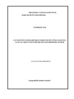 Luận văn thạc sĩ kế toán kiểm toán (FULL) các nhân tố tác động đến hoàn thiện tổ chức công tác kế toán tại các cơ quan thuế 