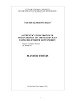 Authentication protocol for internet of things devices using bluetooth low energy  