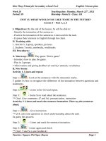 giáo án tiếng anh lớp 5 năm học 2020  2021 e5  week 26 