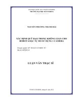 Xác định quỹ đạo trong không gian cho robot 6 bậc tự do sử dụng 1 camera  