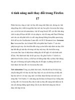 6 tính năng mới thay đổi trong Firefox 17