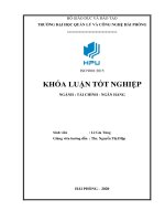 (Khóa luận tốt nghiệp) Một số biện pháp nâng cao hiệu quả hoạt động tín dụng tại Ngân hàng Chính sách xã hội Quận Ngô Quyền, thành phố Hải Phòng