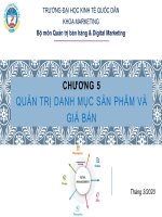 Bài giảng Quản trị bán lẻ: Chương 5 - ĐH Kinh tế Quốc dân