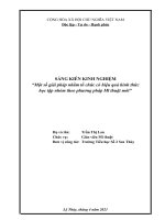 Một số giải pháp nhằm tổ chức có hiệu quả hình thức học tập nhóm theo phương pháp mĩ thuật mới 