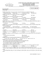 Đề sinh 2021   nhóm GV y dược   đề 6   file word có lời giải