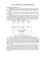 Giáo trình Hệ điều hành: Phần 1