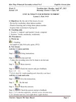 giáo án tiếng anh lớp 4  năm học 2020  2021 e4  week 31 