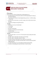 Bài giảng Quản trị kinh doanh thương mại - Bài 8: Quản trị vốn và chi phí trong kinh doanh thương mại