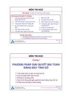 Bài giảng môn Tin học: Chương 1 - TS. Nguyễn Văn Hiệp