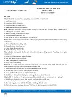 Bộ 5 đề thi thử THPT QG môn Lịch Sử năm 2021 có đáp án Trường THPT Xuân Giang