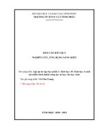 Lập dự án dạy học phần 3  sinh học 10 sinh học vi sinh vật nhằm hình thành năng lực tự học cho học sinh  