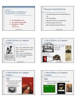 Bài giảng Đồ họa máy tính: Bài 1 - Lê Tấn Hùng