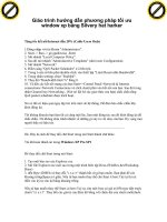 Giáo trình hướng dẫn phương pháp tối ưu window xp bằng Silvery hat harker p1