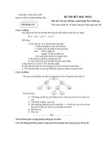 Đề thi hết môn Cấu trúc dữ liệu và giải thuật (Đề 19)