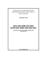 Hoa văn gốm chu đậu dưới góc nhìn văn hóa học     