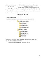 Đề thi chứng chỉ A-B Tin học ứng dụng: Đề thi A4