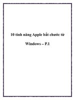 10 tính năng Apple bắt chước từ Windows – P.1