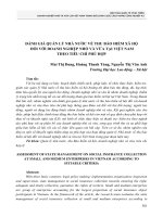 Đánh giá quản lý nhà nước về thu bảo hiểm xã hộ đối với doanh nghiệp nhỏ và vừa tại Việt Nam theo tiêu chí phù hợp