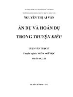 Ẩn dụ và hoán dụ trong truyện kiều     