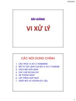 Bài giảng vi xử lý 8086/8088