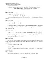 Đề thi học sinh giỏi môn Toán lớp 7 cấp trường năm 2020-2021 có đáp án - Trường THCS Diễn Trường