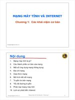 Bài giảng Mạng máy tính và internet: Chương 1 - ThS. Trần Quang Hải Bằng