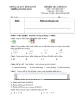 Đề thi học kì 2 môn Tin học lớp 3 năm 2019-2020 - Trường Tiểu học Phú Xuân