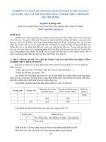 Nghiên cứu một số phương pháp đổi mới đánh giá kết quả học tập tại trường ĐH Công nghiệp Thực phẩm Tp. Hồ Chí Minh