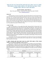 Một số yếu tố ảnh hưởng đến kết quả học tập của sinh viên khoa Công nghệ thông tin trường Đại học Công nghiệp Thực phẩm Tp. Hồ Chí Minh