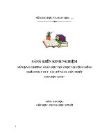 Sử dụng phương pháp học tập phục vụ cộng đồng nhằm phát huy các kỹ năng cần thiết cho học sinh