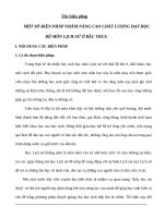 SKKN một số biện pháp nhằm nâng cao chất lượng dạy học 