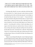 Tiểu luận CÔNG tác tư TƯỞNG TRONG QUÂN đội NHÂN dân VIỆT NAM THỜI kỳ KHÁNG CHIẾN CHỐNG mỹ cứu nước    bài học KINH NGHIỆM QUÝ báu TRONG GIAI đoạn HIỆN NAY