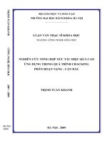 Luận văn thạc sĩ nghiên cứu tổng hợp xúc tác hiệu quả cao ứng dụng trong quá trình cracking phân đoạn nặng   cặn dầu 