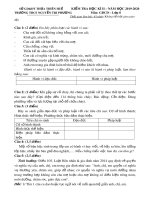 Đề thi học kì 2 môn GDCD lớp 8 năm 2019-2020 có đáp án - Trường THCS Nguyễn Tri Phương