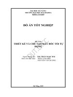 Thiết kế và chế tạo máy bóc vỏ tỏi tự động