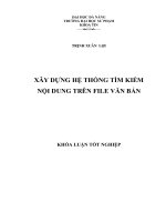 Xây dựng hệ thống tìm kiếm nội dung trên file văn bản sử dụng zend framework 